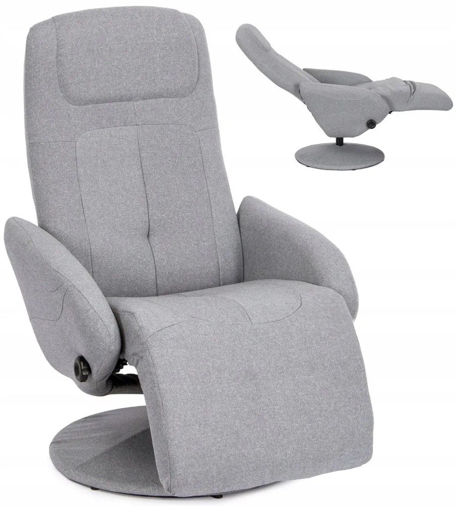 Modern Fotel Szürke Szövet Kárpittal. TONY