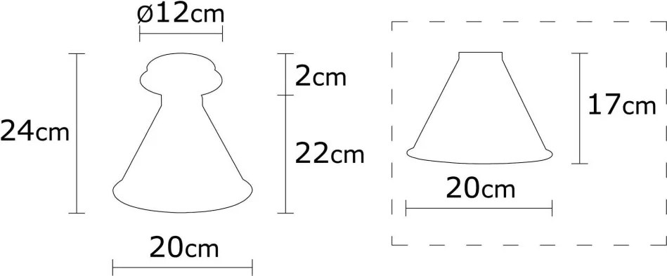 Berceste N-679 réz fém függőlámpa, Ø20 cm