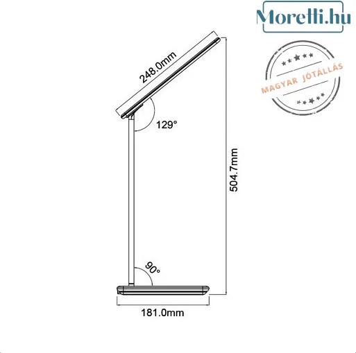 Íróasztali Lámpa Fehér Desk Lamp BRAYTRON BK01-02680