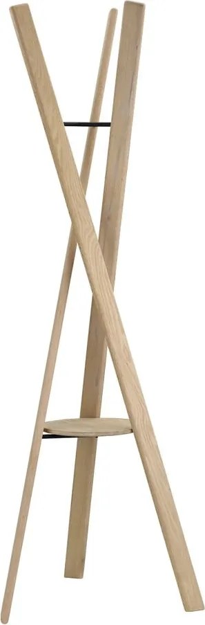 Natúr színű tölgyfa fogas 62x176 cm Rakku – Blomus