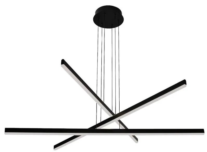Zambelis 1947 - LED dimmelhető csillár zsinóron LED/48W/230V fekete