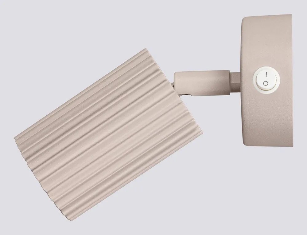 Szürkésbarna fém spotlámpa 8x16 cm Gleam – Sollux