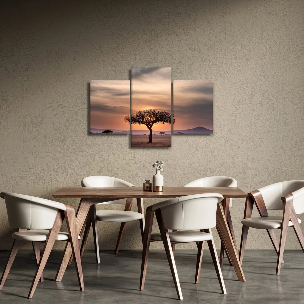Naplemente képe Tanzániában (90x60 cm)