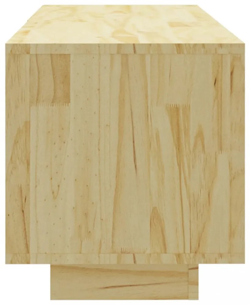 tömör fenyőfa TV-szekrény 110 x 30 x 33,5 cm
