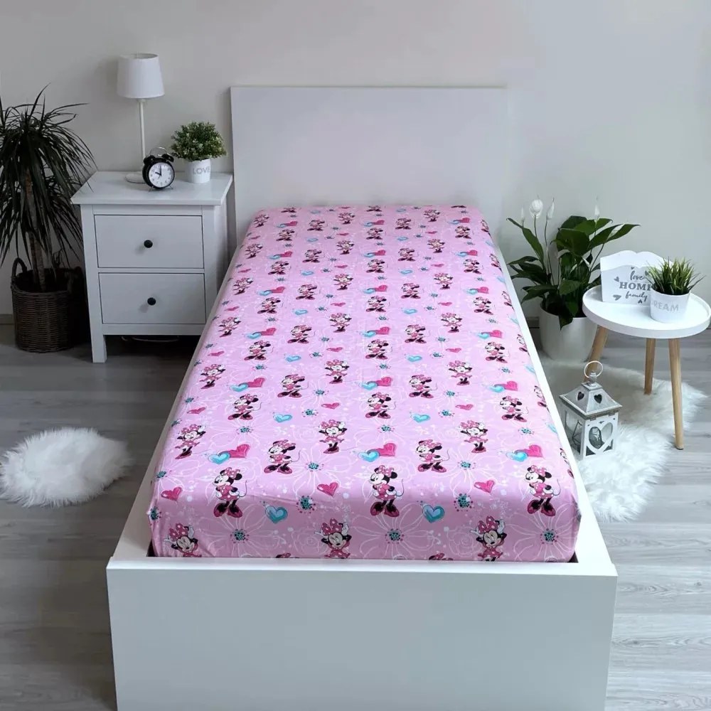 Disney Minnie gumis lepedő xoxo 90x200cm