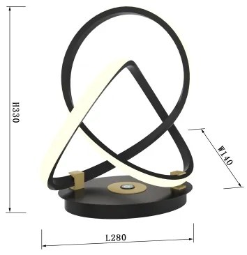 Wofi 8134-104 - LED Dimmelhető asztali lámpa érintős INDIGO LED/10,5W/230V