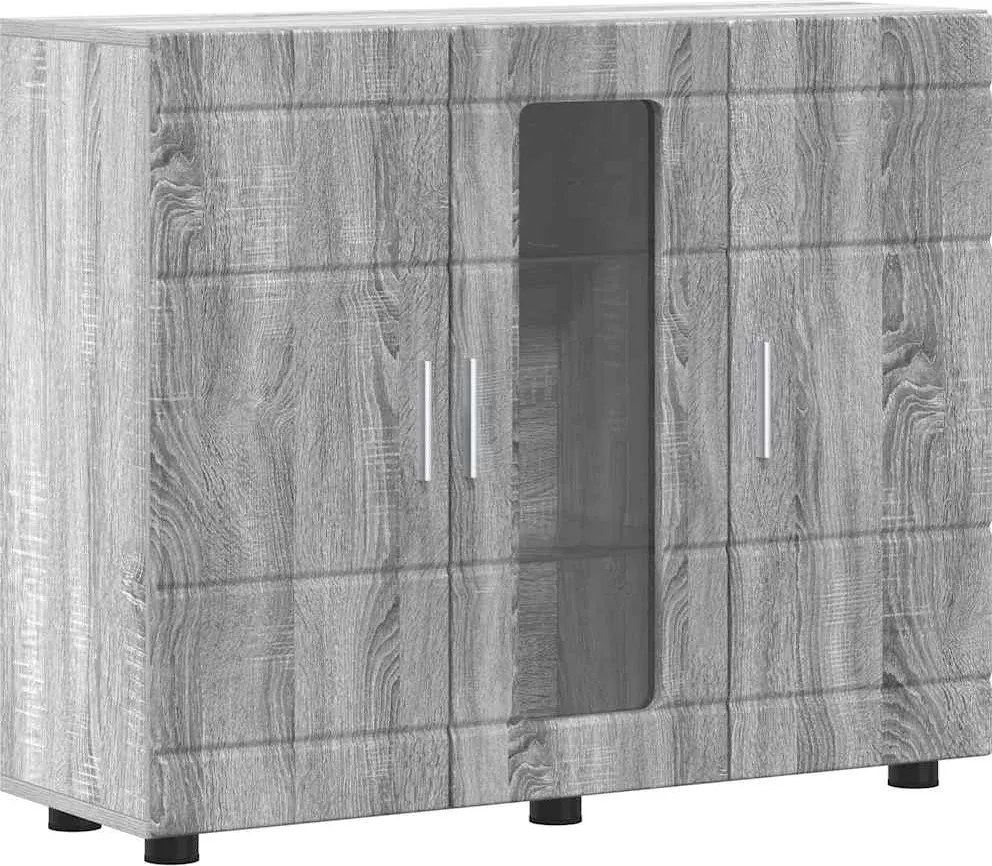 vidaXL Fából Készült Szekrény Szürke Sonoma 88,5 x 30,5 x 73 cm