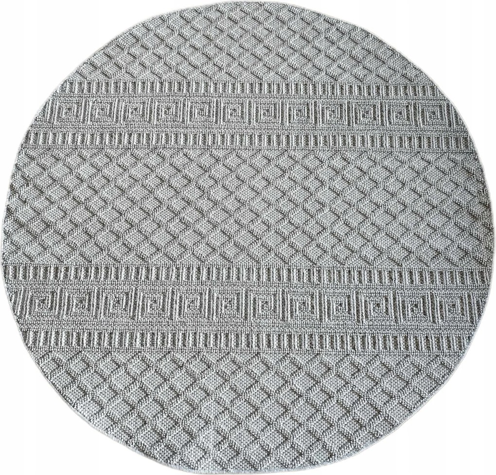 Kerek szőnyeg 160cm zsinóros hurok,külső-belső lapos