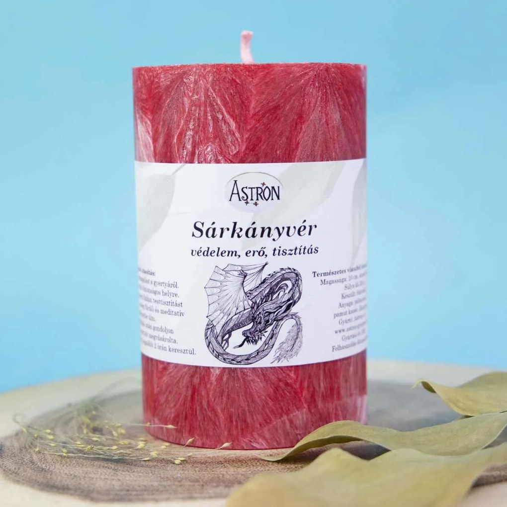 Sárkányvér - Védő, tisztító és erőt adó gyertya (320g)