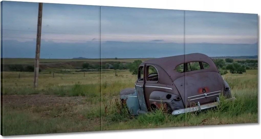 Festmények 180x90 Rozsdás autó