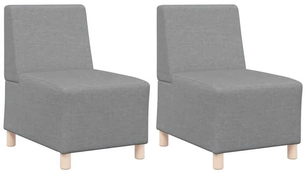 Karfa Nélküli Modularis Kanapé Egység 2 pcs Világosszürke