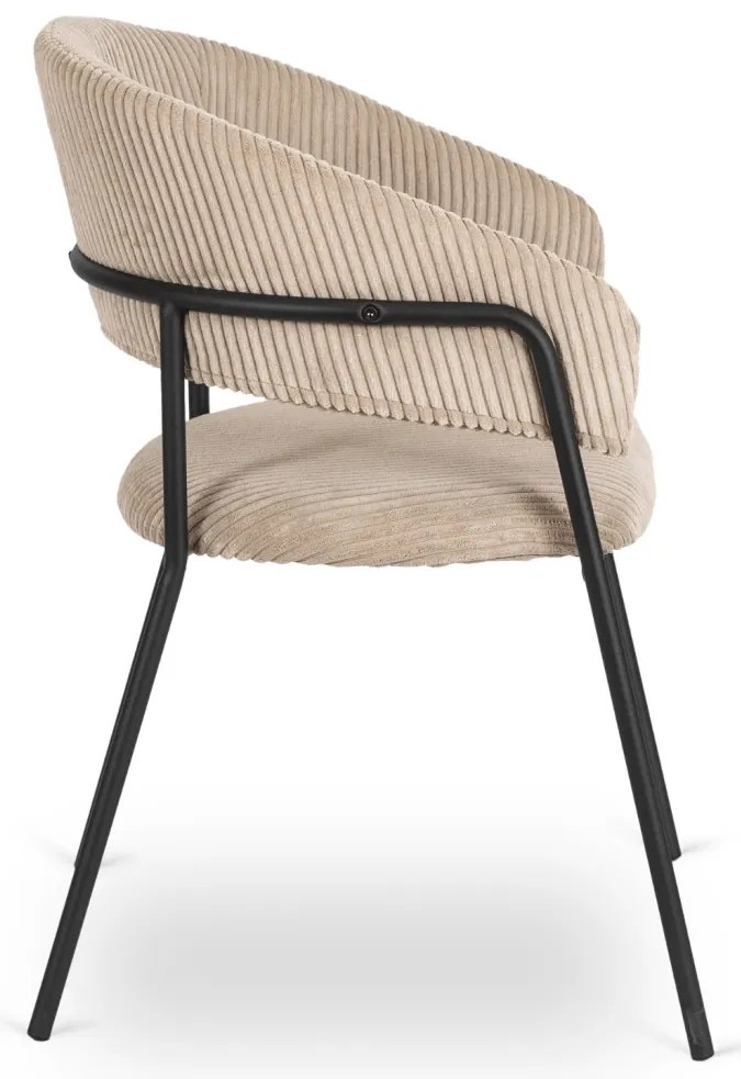 Bézs Kordbársony Étkezőszék TINKA