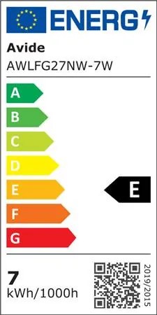 LED izzó, filament, E27, gömb, A60, 7W, 806lm, 4000K, AVIDE (AVLED004)