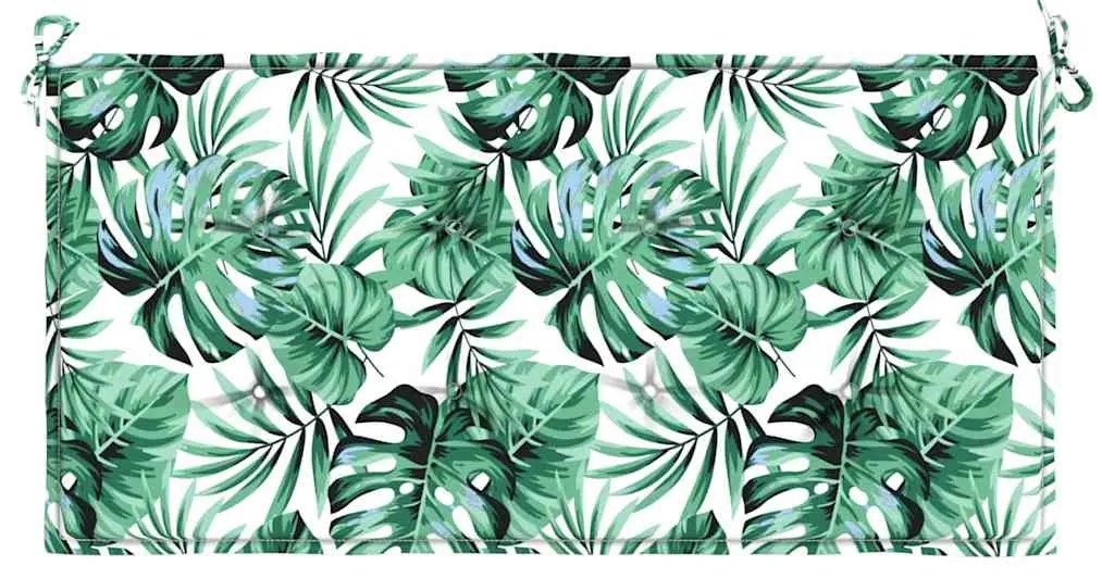 Kerti pad párna Virágos Zöld 100 x 50 x 4 cm Oxford szövet