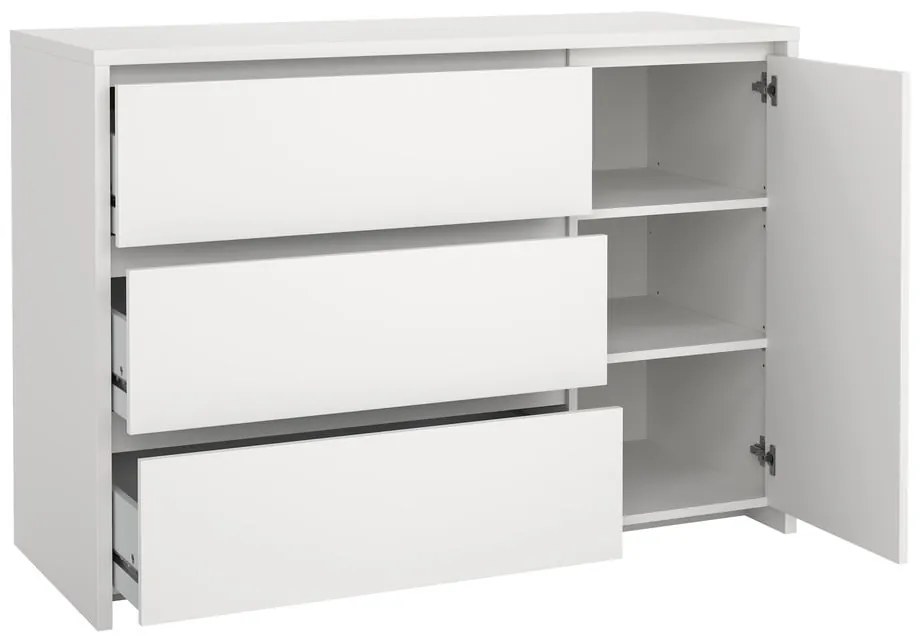 Fehér komód 119x84x48 cm Next – Tvilum