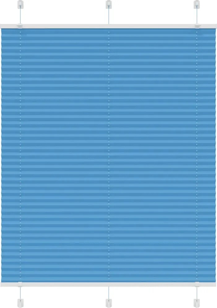 vidaXL pliszírozott redőny kék 105x100 cm szövetszélesség 104,4 cm