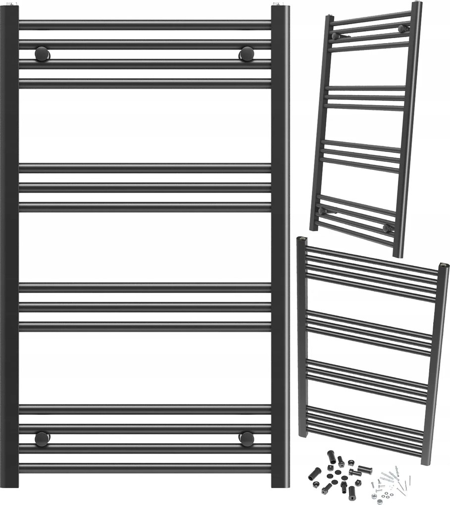 Fürdőszobai Radiátor Fekete Létra 60x100 cm Modern Radiátor Breno