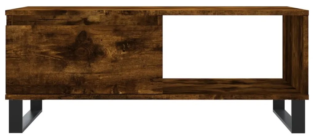 Füstös tölgy színű fatermék dohányzóasztal 90x50x36,5 cm