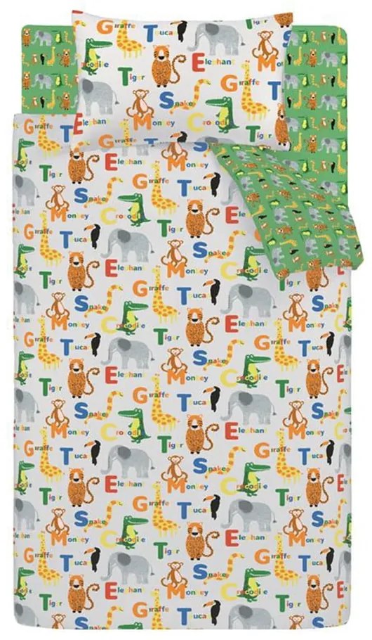 Egyszemélyes gyerek ágyneműhuzat 135x200 cm Animal Magic – Catherine Lansfield