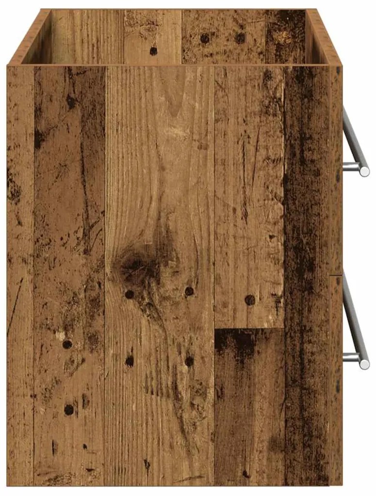 antik fa színű szerelt fa mosdószekrény 80x38,5x48 cm