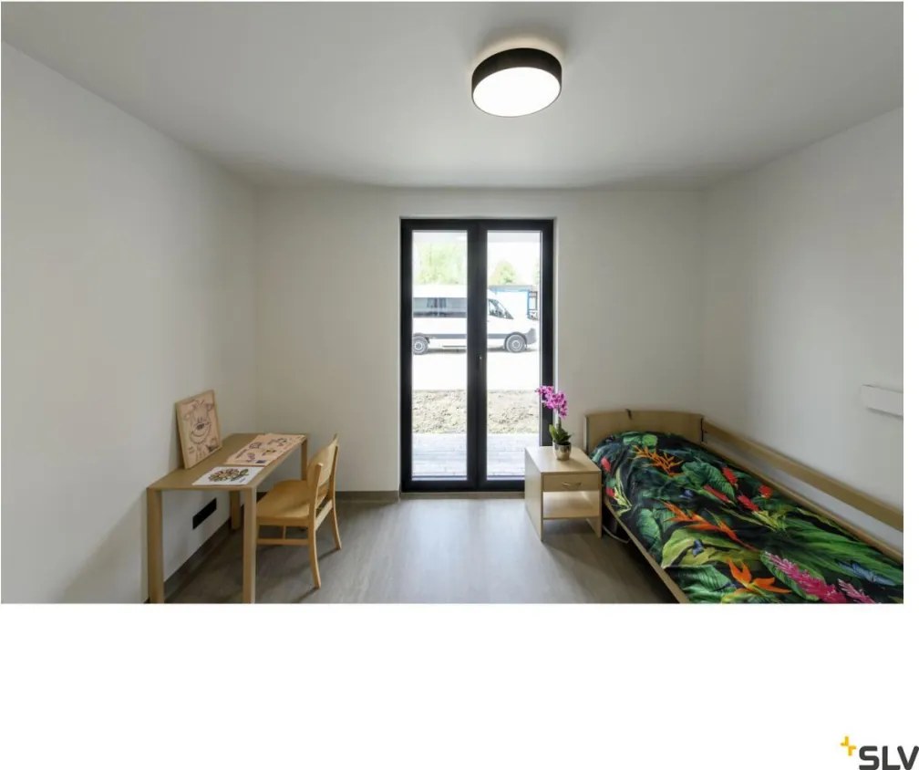 SLV 1007319 MEDO Modern Kültéri Mennyezeti Lámpa Fekete LED IP50