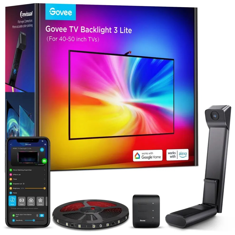 Govee - TV Backlight 3 Lite TV 40-50" SMART LED háttérvilágítás RGBICW Wi-Fi IP67 + távirányító