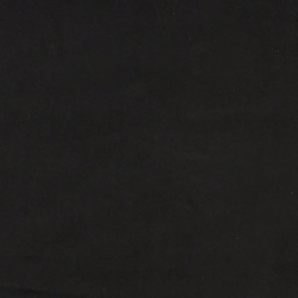 fekete bársonyfotel 62x79x79 cm