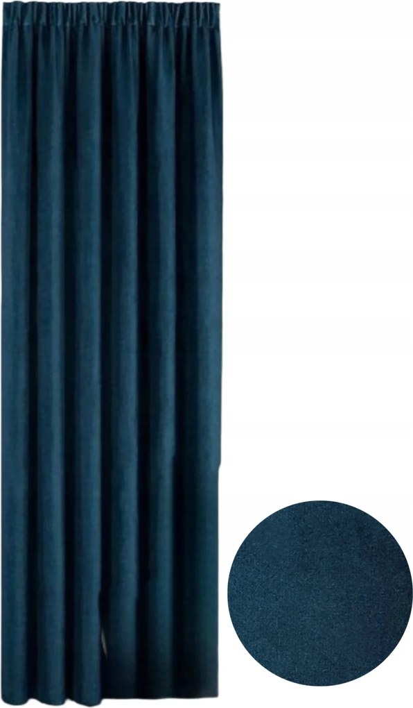 Velúr függöny 140x230 Elegancia és modern Tengeri Stílus Szalag