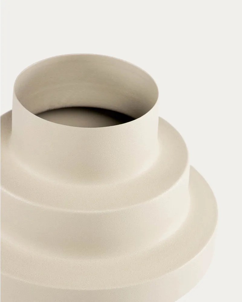 Bézs acél váza (magasság 23 cm) Velia – Kave Home