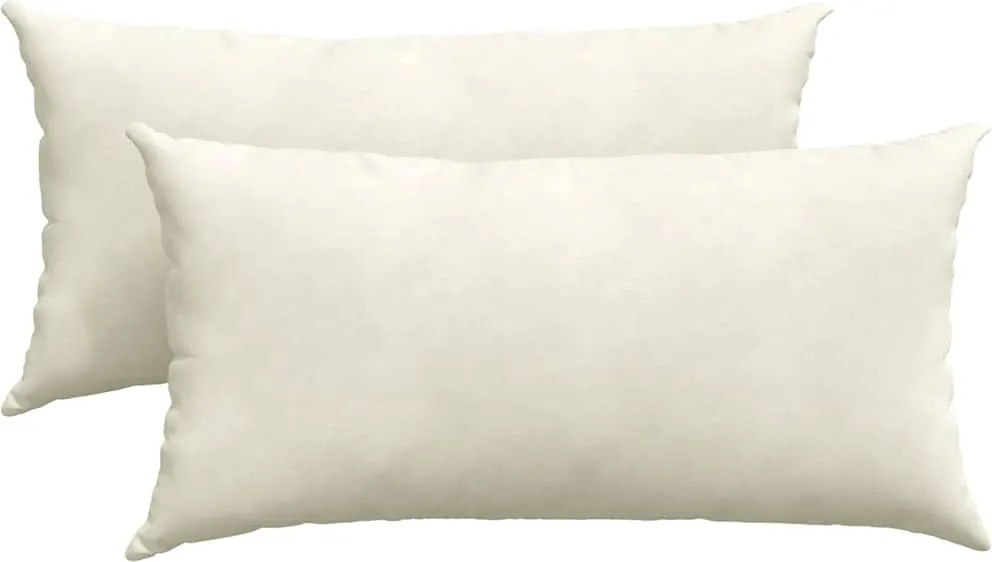 vidaXL Kanapé párnák 2 pcs Krém 80 x 40 cm Bársonyos szövet