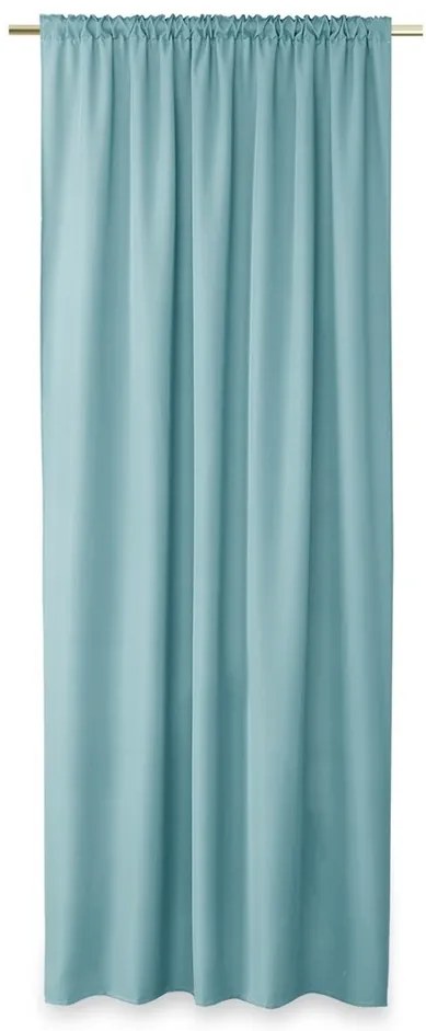 AmeliaHome Oxford Pleat függöny, kék, 140 x 250 cm