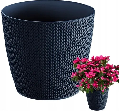 Műanyag Virágtartó 26cm x23cm 9l Kerek Fedő Erős Lengyel Termék