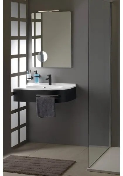 Sapho - Sarokba süllyesztett mosdó PULSE 75x43 cm márvány/fehér