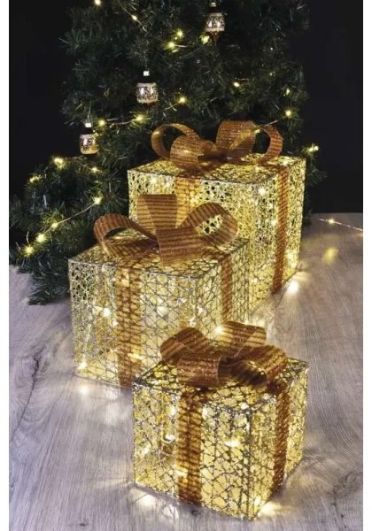 LED Karácsonyi dekoráció 72xLED/1,35W/230V arany