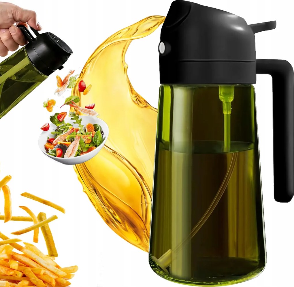 Olajlemosó Ecet Sötét Üveg Adagoló Üveg Pára 470ML