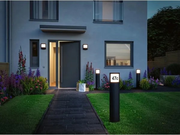 Paulmann 94514 - LED/8,5W IP44 Fényerőszabályozható világító házszám PADEA 230V