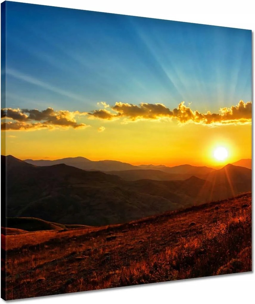 Vászonkép 50x50 Gyönyörű naplemente