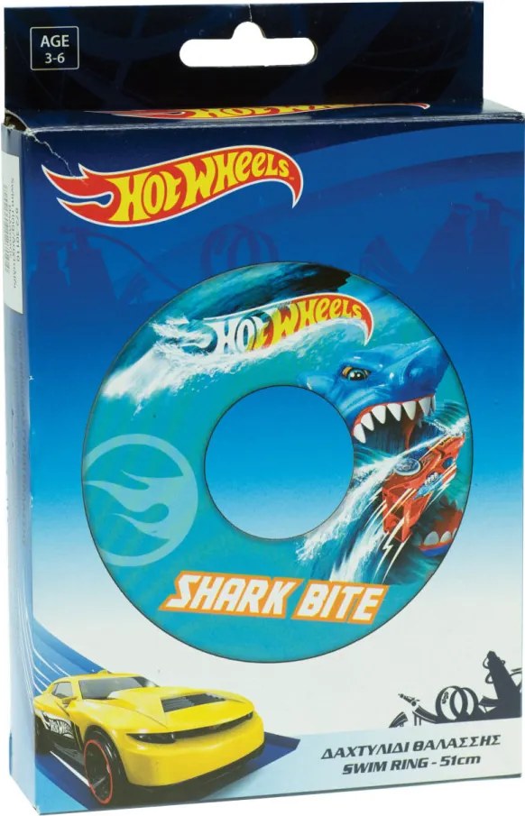 Hot Wheels Bite úszógumi 51 cm