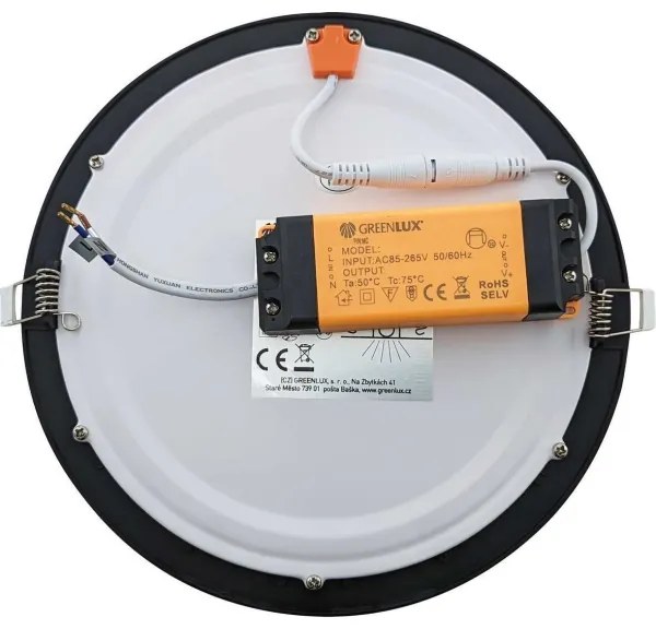 LED Fürdőszobai beépíthető lámpa VEGA LED/12W/230V 2800K IP44