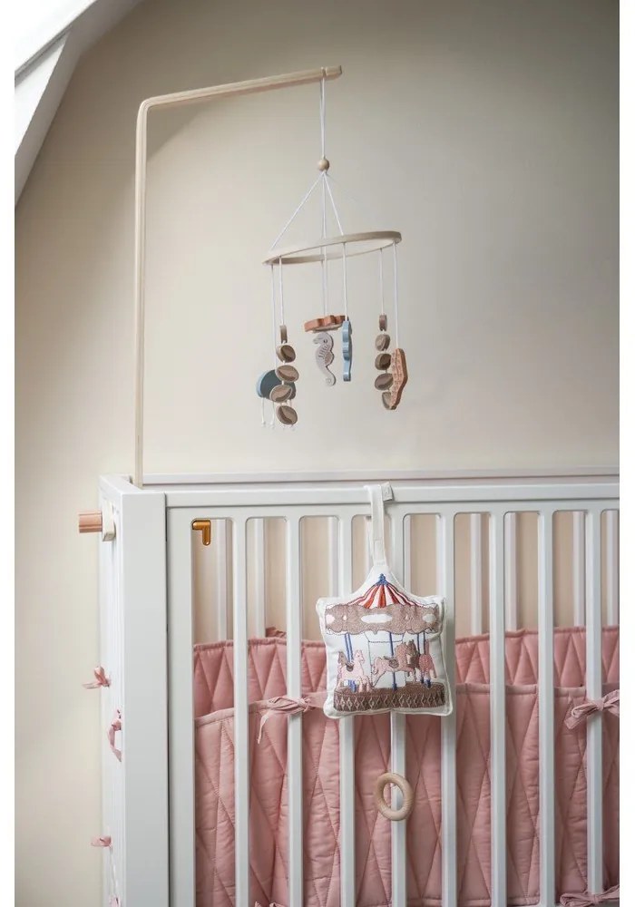 Világos rózsaszín bio pamut rácsvédő 365 cm Blossom Pink – Cam Cam Copenhagen