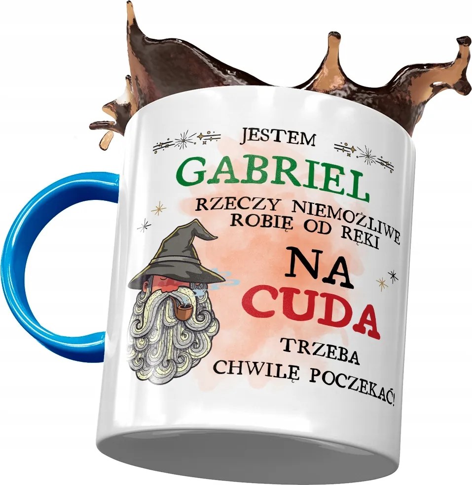 Kék Bögre Gabriel Gabrysia Férj Ajándék Nyomtatott Fotóval