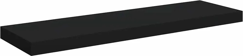 vidaXL fekete MDF lebegő fali polc 80 x 23,5 x 3,8 cm
