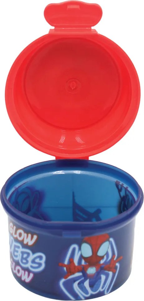 Pókember Spidey Glow műanyag snack tartó, uzsonnás doboz 270 ml