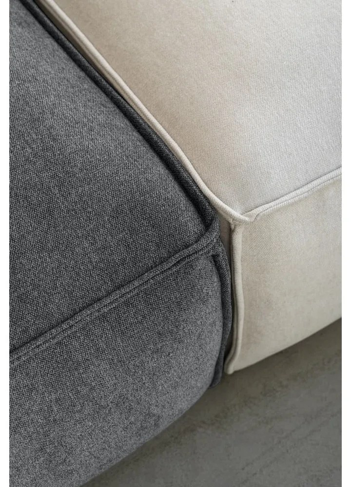 Szürke sarokkanapé (jobb oldali) Flex Felix – Miuform