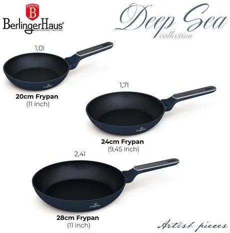 BerlingerHaus 3 részes serpenyő szett Deep Sea Collection BH/8379