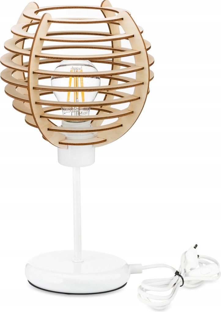 Éjjeli lámpa Loft asztali lámpa led E27 Fa