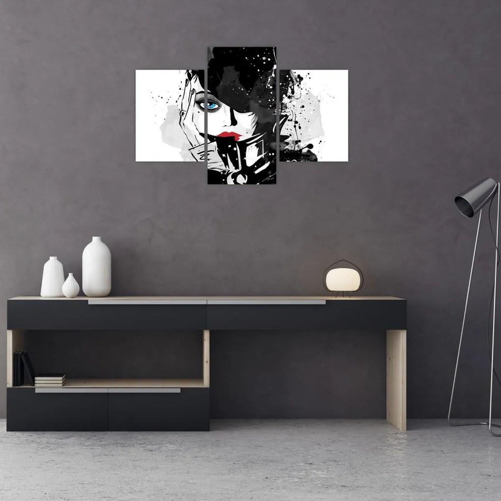 Kép - A titokzatos nő (90x60 cm)