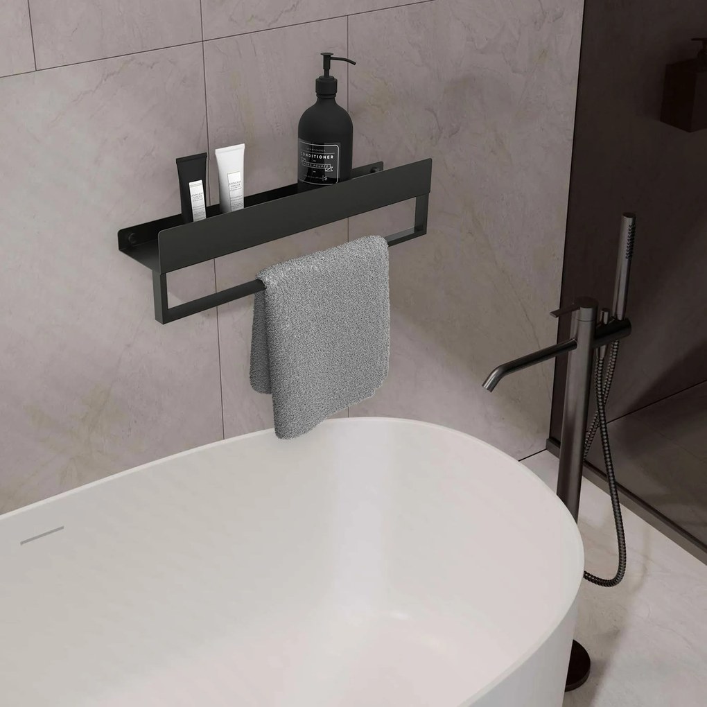 Fürdőszobai polc SF01 45cm black matt