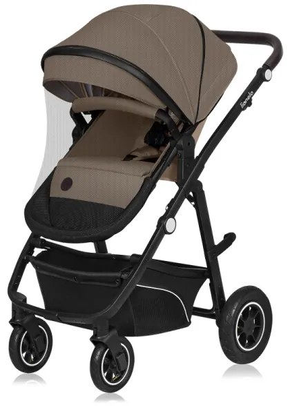 Lionelo - Kombinált 3 az 1-ben babakocsi BIANKA bézs homokszín