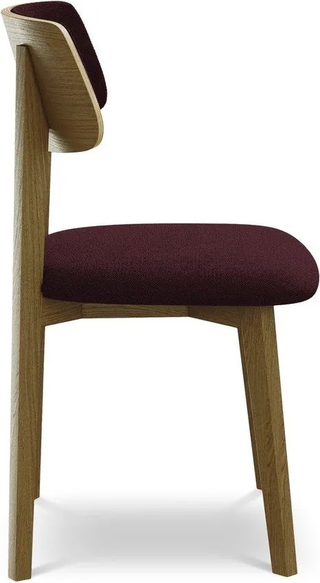 Borvörös tömörfa étkezőszék Niu – Makamii